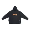 Moletom com capuz SBalenciaga Metallica, corte oversized «Black Orange» 697879TMV891055
