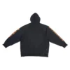 Moletom com capuz SBalenciaga Metallica, corte oversized «Black Orange» 697879TMV891055