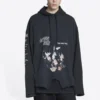 Moletom com capuz Speed Hunters Upside Down Hoodies Oversized «Black Faded» 698156TMVD11000