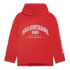 Molletom com capuz curto Balenciaga «Cardi Red» 670946-TLVJ3-6441