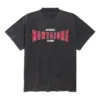 Montaigne Oversized T-shirt «Black Faded» 787349TRVN31048