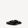Mules com cinto para homem em preto