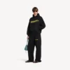 Mules com cinto para homem em preto