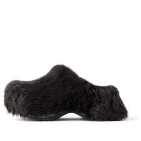 Mules Crocs «Black Fake Fur on Rubber» 720762W0FOU1000