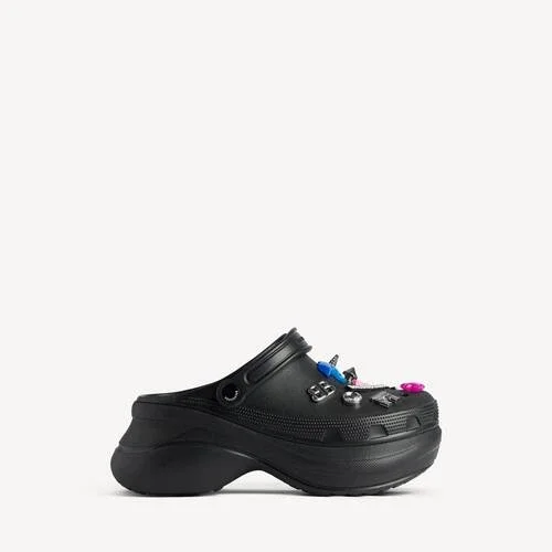 Mules Crocs™ Jibbitz™ para mulher em preto Mules Crocs™ Jibbitz™ para mulher em preto