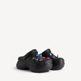 Mules Crocs™ Jibbitz™ para mulher em preto