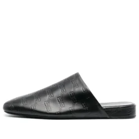 Mules de couro confortáveis «Black» 743926WB7221000
