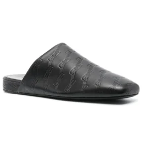 Mules de couro confortáveis «Black» 743926WB7221000