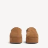 Mules de plataforma macia «Alaska» para mulher em castanho/branco