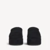 Mules de plataforma macia «Alaska» para mulher, em preto