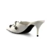 Mules de salto Cagole «Pele de cordeiro branca» 714253WAD4E9081