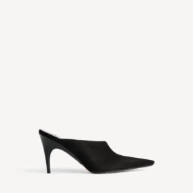 Mules Duchesse para mulher em preto