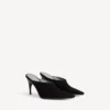 Mules Duchesse para mulher em preto