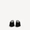 Mules Duchesse para mulher em preto