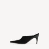 Mules Duchesse para mulher em preto