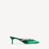 Mules femininas Balenciaga | Manolo Blahnik na cor «grass»