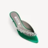 Mules femininas Balenciaga | Manolo Blahnik na cor «grass»