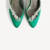 Mules femininas Balenciaga | Manolo Blahnik na cor «grass»