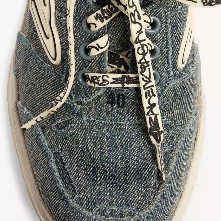 Mules «Hamptons» em Denim para mulher, em azul/branco sujo Mules «Hamptons» em Denim para mulher, em azul/branco sujo