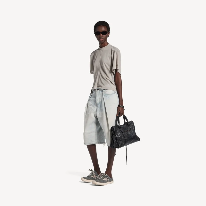 Mules «Hamptons» em Denim para mulher, em azul/branco sujo Mules «Hamptons» em Denim para mulher, em azul/branco sujo