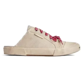 Mules Paris «Algodão Branco Desgastado e Borracha Branca» 693952W3PA59060