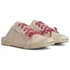 Mules Paris «Algodão Branco Desgastado e Borracha Branca» 693952W3PA59060