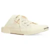 Mules Paris «Algodão Desgastado Branco e Borracha Branca» 693953W3RC69090