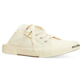 Mules Paris «Algodão Desgastado Branco e Borracha Branca» 693953W3RC69090