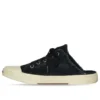 Mules Paris «Algodão preto desgastado e borracha branca» 693952W3RC31090