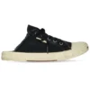 Mules Paris «Algodão preto desgastado e borracha branca» 693952W3RC31090