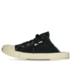 Mules Paris «Algodão preto desgastado e borracha branca» 693953W3RC31090
