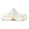 Mules Triple S «Branco com Espuma Dupla e Malha» 755686W3SM29097