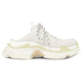 Mules Triple S «Branco com Espuma Dupla e Malha» 755686W3SM29097