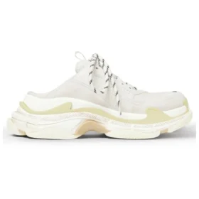 Mules Triple S «Branco com Espuma Dupla e Malha» 755687W3SM29097