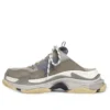 Mules Triple S «Cinza-azul com espuma dupla e malha» 755687W3SM11259