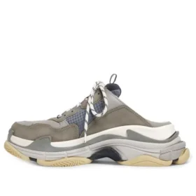 Mules Triple S «Cinza-azul com espuma dupla e malha» 755687W3SM11259