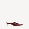 Mules urbanos para mulher em merlot