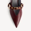 Mules urbanos para mulher em merlot