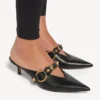 Mules urbanos para mulher em preto