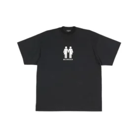 Oversized Cotton Pride 22 T-shirt «Black White» 694576TMVO21070