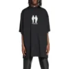 Oversized Cotton Pride 22 T-shirt «Black White» 694576TMVO21070
