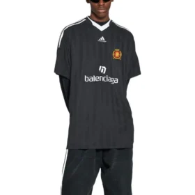 Oversized Soccer T-shirt Balenciaga x adidas «Preto» 723663TNV131000