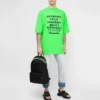 Padrão de palavras SS21, manga curta, unissexo, verde 641614TJVI34162