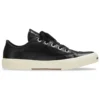 Paris Low Top Sneaker «Couro preto e borracha branca» 688757W3RCB1090