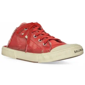 Paris Mules «Algodão Desgastado Vermelho e Borracha Branca» 693952W3RC36090