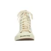 Paris Sneaker de cano alto «Algodão branco desgastado e borracha branca» 688756W3RC49090