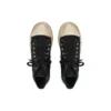 Paris Sneaker de cano alto «Algodão preto desgastado e borracha branca com graffiti» 688752W3RR41099