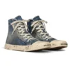 Paris Sneaker de cano alto «Blue Destroyed Denim and Rubber» 688752W3RCL4090