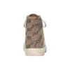 Paris Sneaker de cano alto «Tan BB Monogram Cotton and White Rubber» 688756W3RQ12298