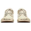 Paris Sneaker de cano baixo «Algodão branco desgastado e borracha branca com graffiti» 688757W3RR59010